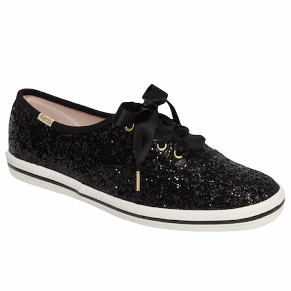 KEDS x KATE SPADE Collab Black Glitter Sneaker 5